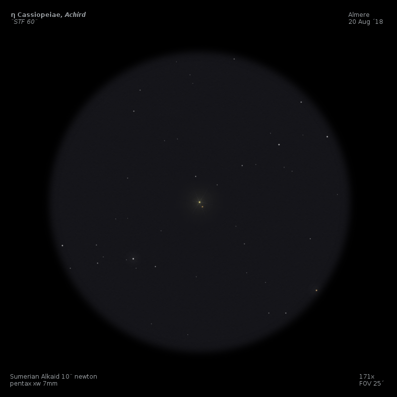 achird, a double star in cassiopeia