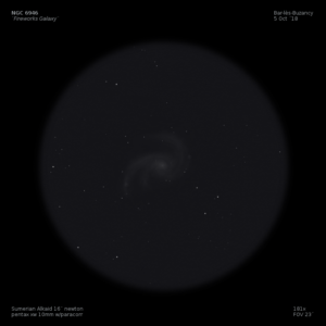 sketch Caldwell 12 NGC 6946 fireworks galaxy