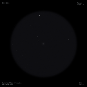 sketch Caldwell 66 NGC 5694