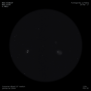sketch Caldwell 68 NGC 6729