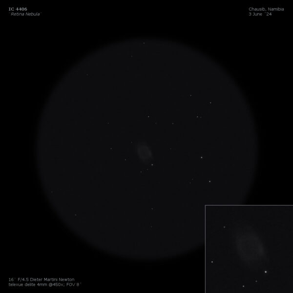 sketch IC 4406 Retina Nebula