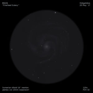 sketch messier 101 m101 pinwheel galaxy