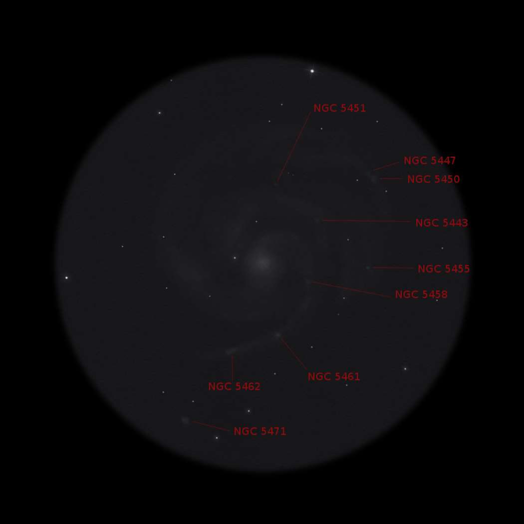 sketch messier 101 dissected