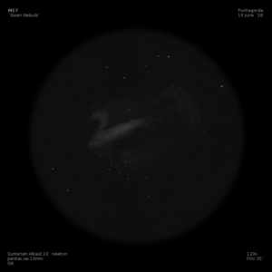 sketch messier 17 m17 swan nebula