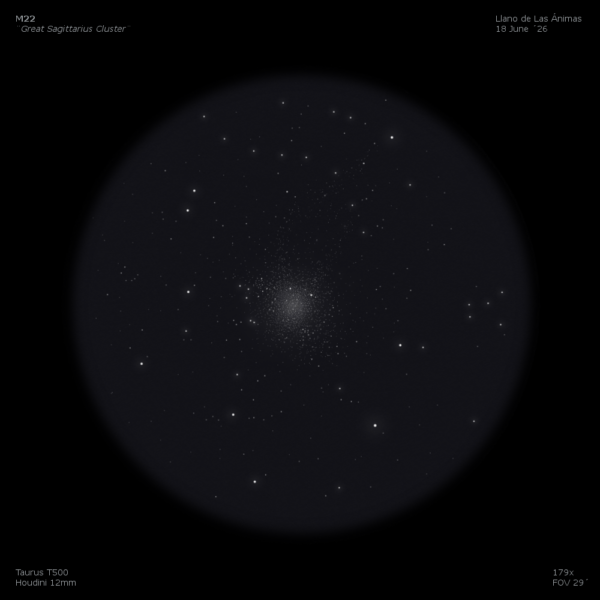 sketch messier 22 m22