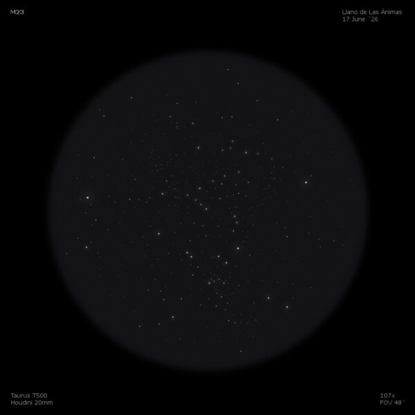 sketch M23 messier 23