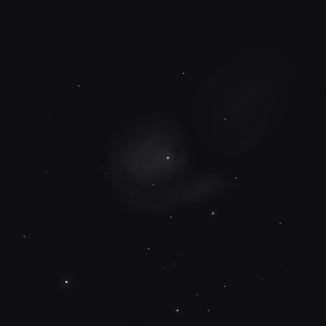 sketch m43 messier 43 de mairan's nebula
