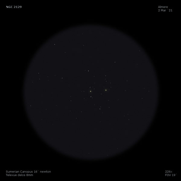 sketch NGC 2129