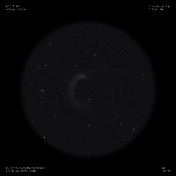 sketch NGC 3199 Carina's Smile