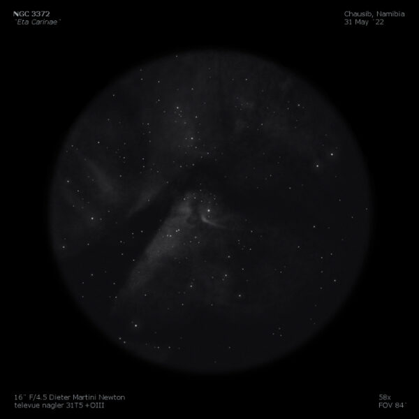 sketch eta carinae ngc 3372