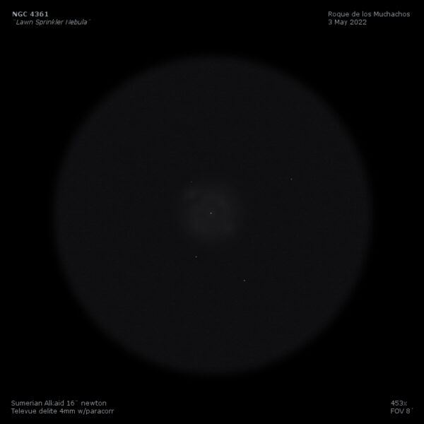 sketch ngc 4361 lawn sprinkler nebula