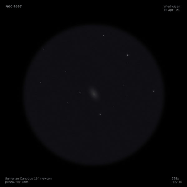 sketch caldwell 52 NGC 4697