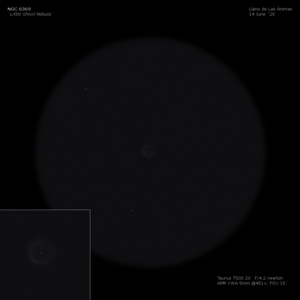 sketch NGC 6369 ittle Ghost Nebula