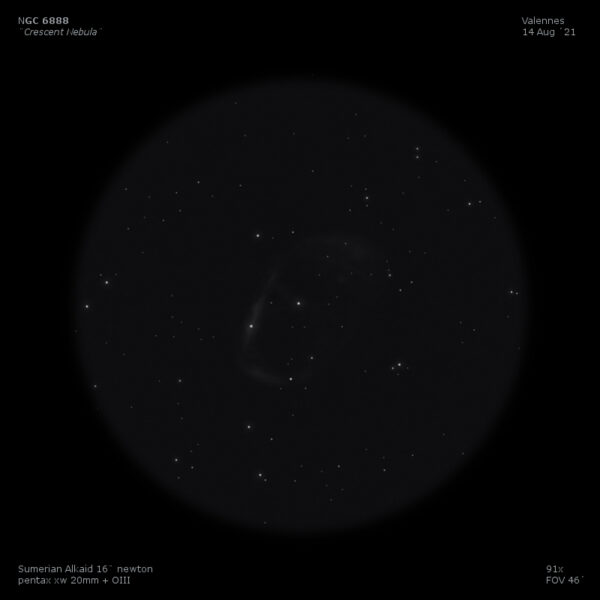 sketch ngc 6888 crescent nebula