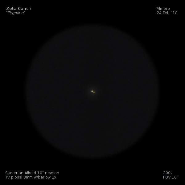 sketch Tegmine (Zeta Cancri) - STF 1196