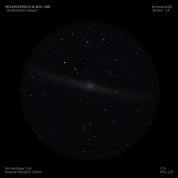 sketch messier 31 m31 andromeda nebula