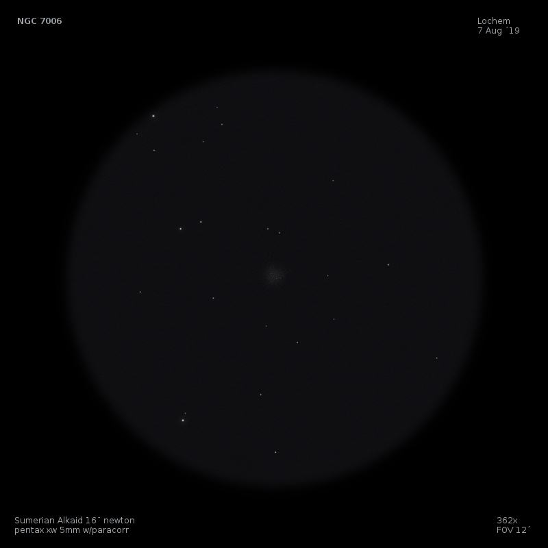 sketch C42 - NGC 7006 caldwell 42 Lochem