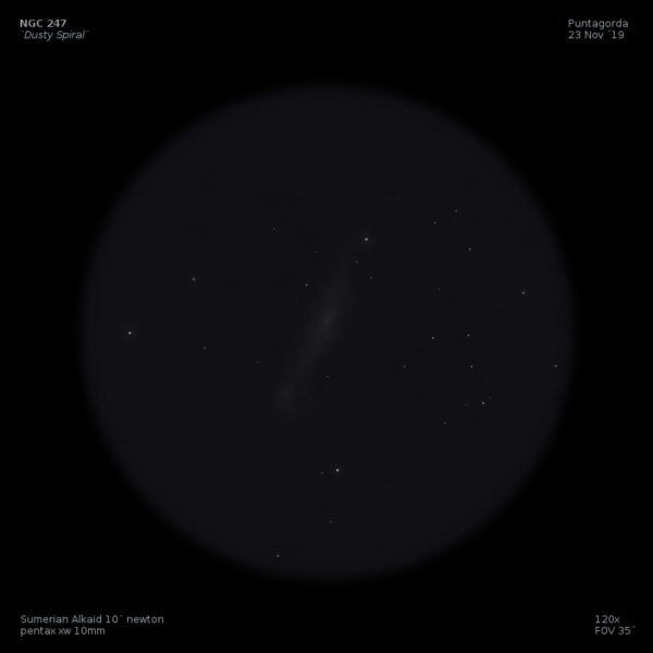 sketch Caldwell 62 NGC 247