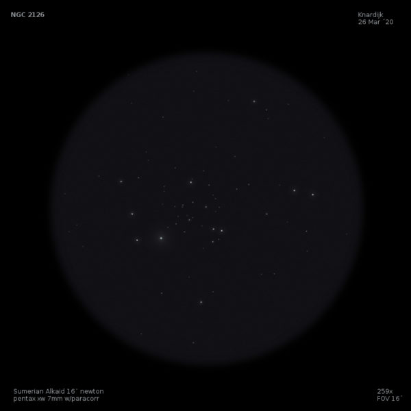 sketch NGC 2126