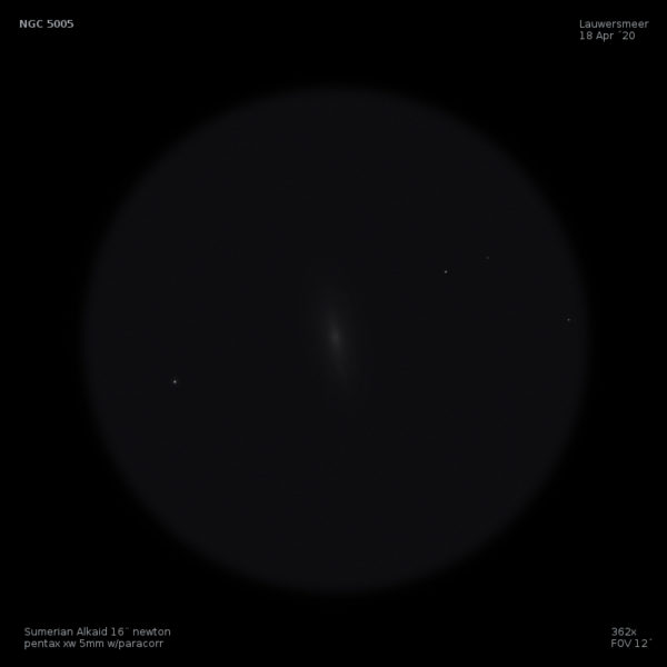 sketch NGC 5005 caldwell 29