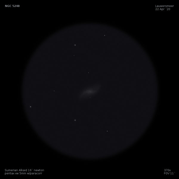 sketch Caldwell 45 NGC 5248