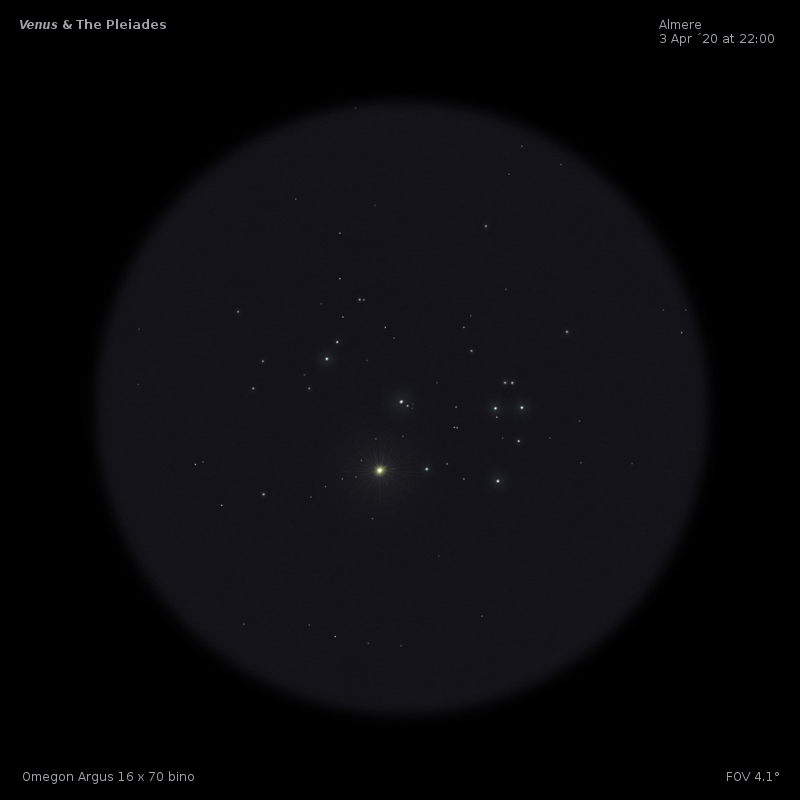venus and the pleiades conjunction
