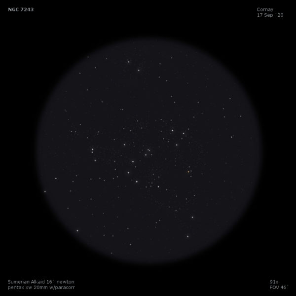 sketch Caldwell 16 NGC 7243