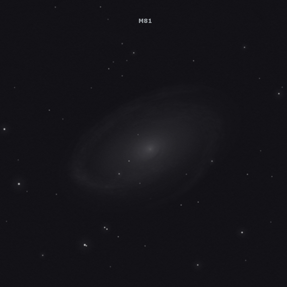 sketch messier 81 m81 bode's galaxy