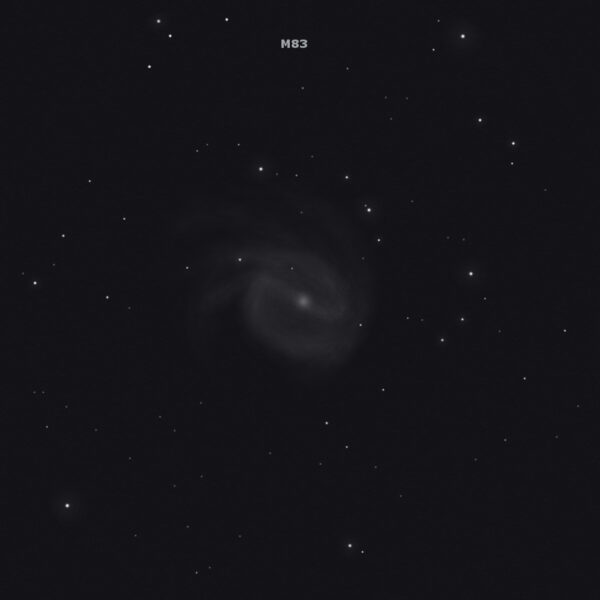 sketch m83 southern pinwheel galaxy