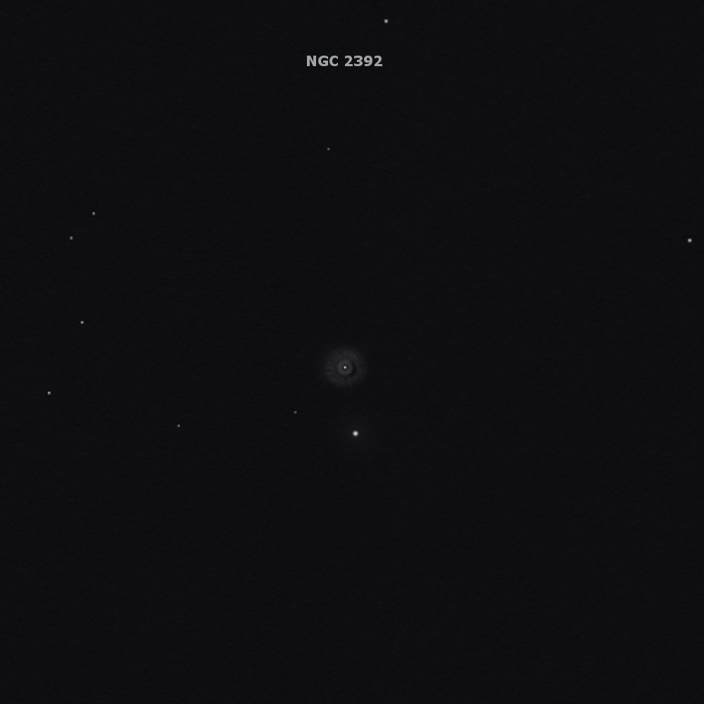 sketch ngc 2392 eskimo nebula