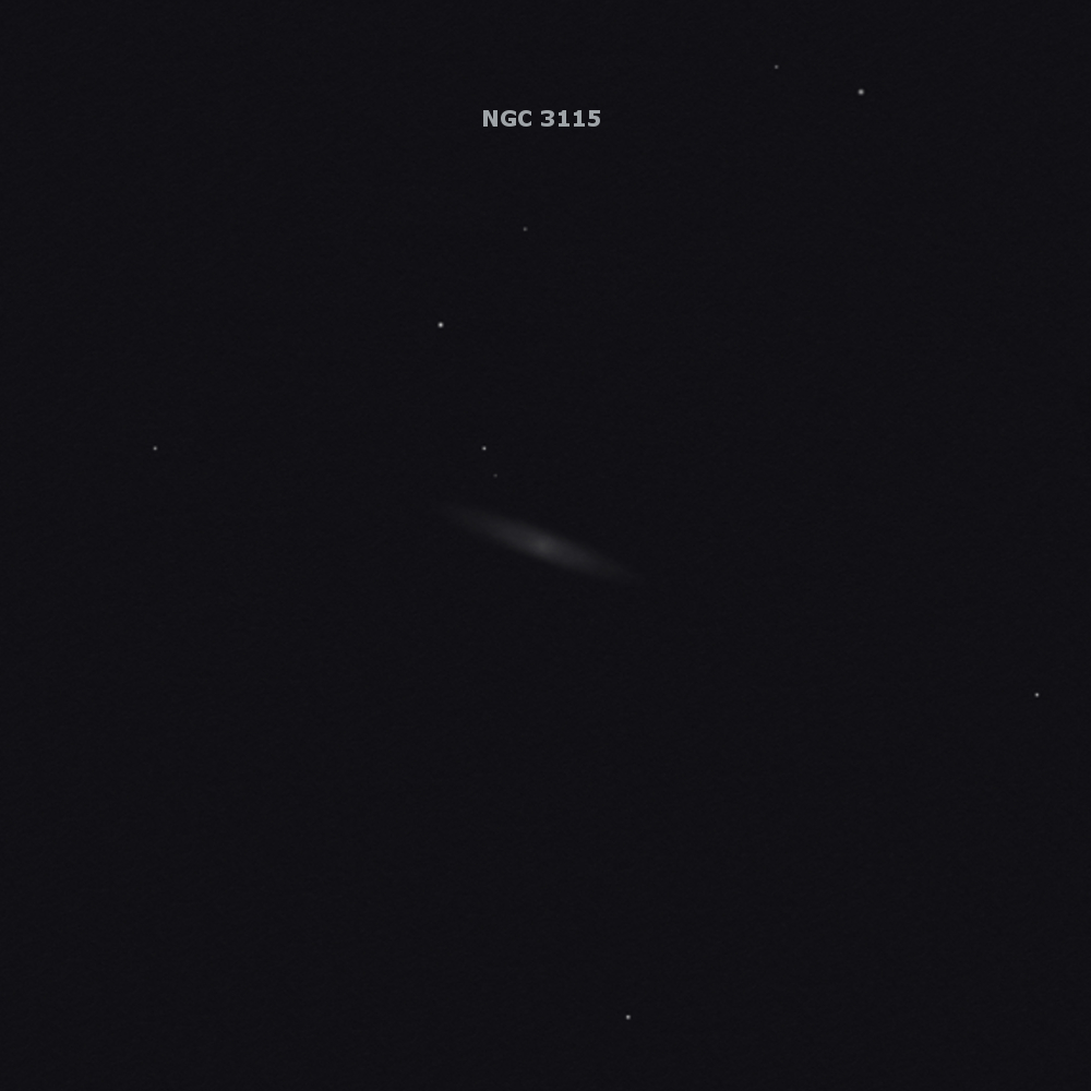 sketch ngc 3115 spindle galaxy