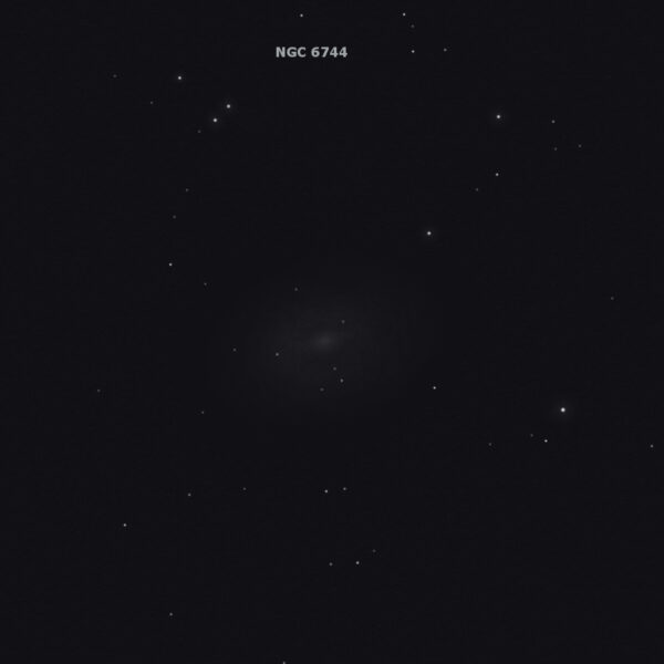 sketch ngc 6744 pavo galaxy
