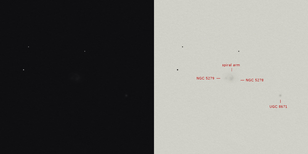 sketch ngc 5278 ngc 5279