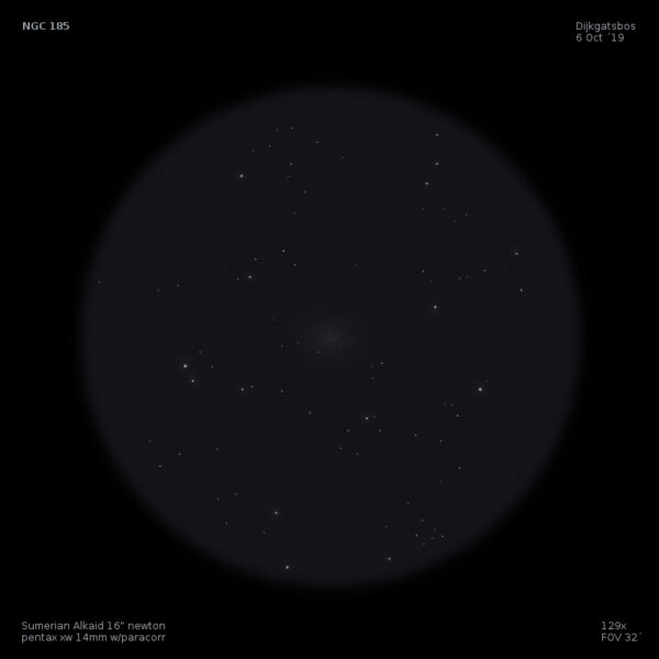 sketch NGC 185